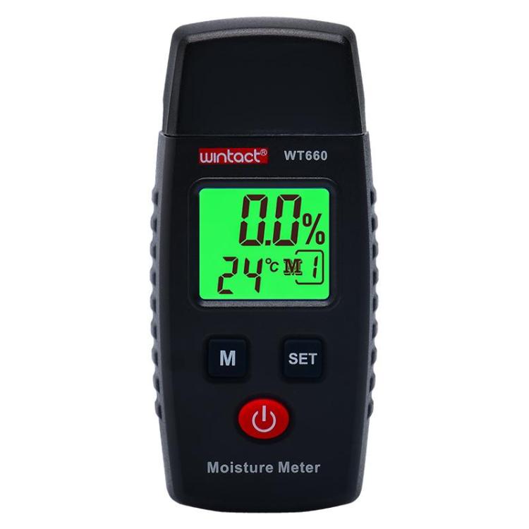 Wintact WT660 Probe Type Wood Moisture Digital Meter(Black) - PH & Moisture Meter by Wintact | Online Shopping UK | buy2fix