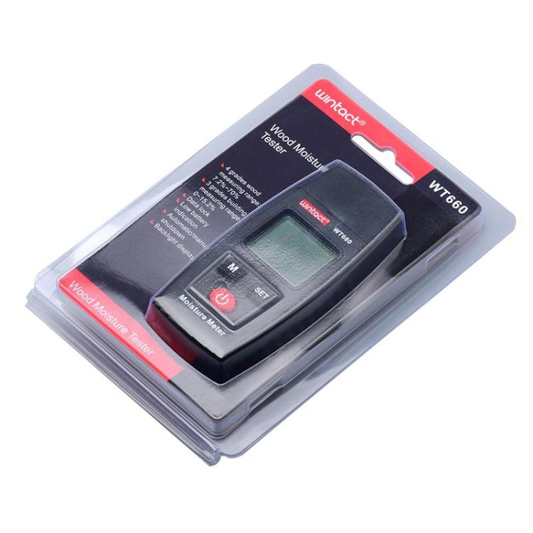 Wintact WT660 Probe Type Wood Moisture Digital Meter(Black) - PH & Moisture Meter by Wintact | Online Shopping UK | buy2fix