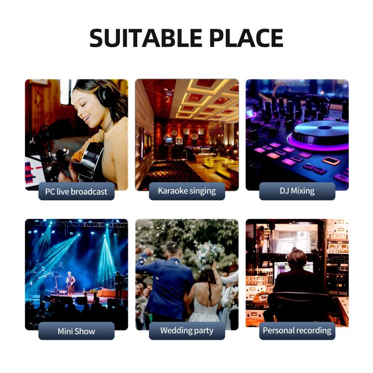 DEBRA V8 8-Channels Audio Mixer Live Recording Reverb(EU Plug) - Live Sound Effects Processors by DEBRA | Online Shopping UK | buy2fix