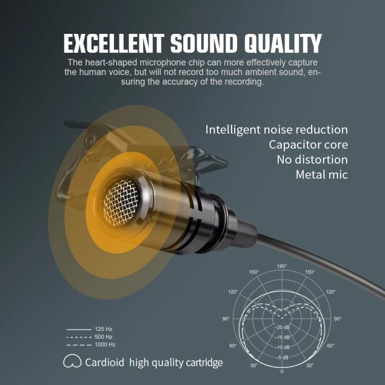 DEBRA DV-01 Wireless Lavalier Microphone TX & RX Outdoor Interview Live Broadcast - Microphone by DEBRA | Online Shopping UK | buy2fix