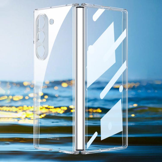 For Samsung Galaxy Z Fold7 5G GKK Integrated Phantom Electroplating Phone Case(Transparent)