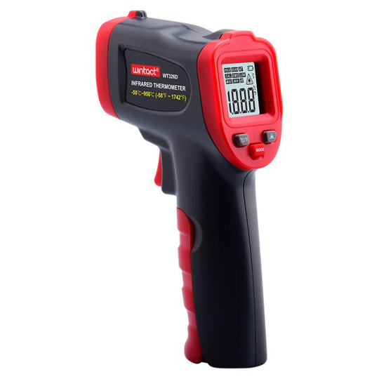 Wintact WT326D Portable Infrared Thermometer, Measuring Range: -50 to 950 Degrees Celsius(Black Red)