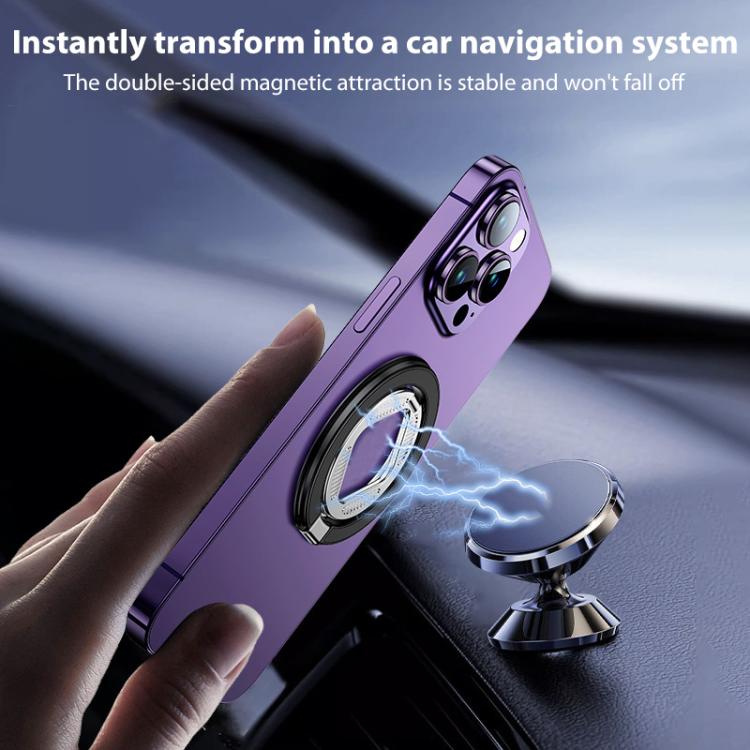 ZF040 Rotatable Folding MagSafe Magnetic Ring Buckle Holder(Purple) - Ring Holder by buy2fix | Online Shopping UK | buy2fix