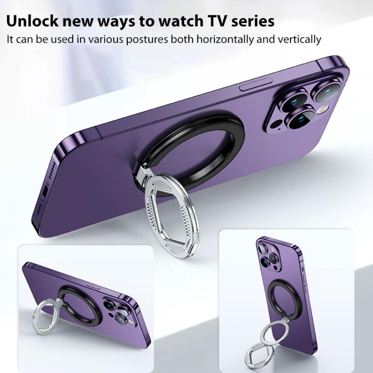 ZF040 Rotatable Folding MagSafe Magnetic Ring Buckle Holder(Silver) - Ring Holder by buy2fix | Online Shopping UK | buy2fix