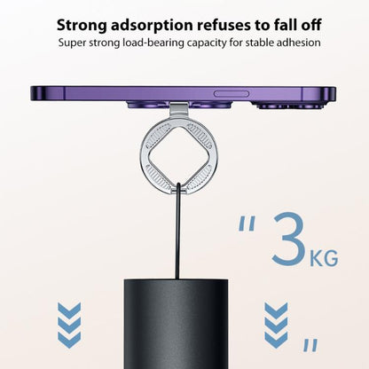 ZF040 Rotatable Folding MagSafe Magnetic Ring Buckle Holder(Purple) - Ring Holder by buy2fix | Online Shopping UK | buy2fix