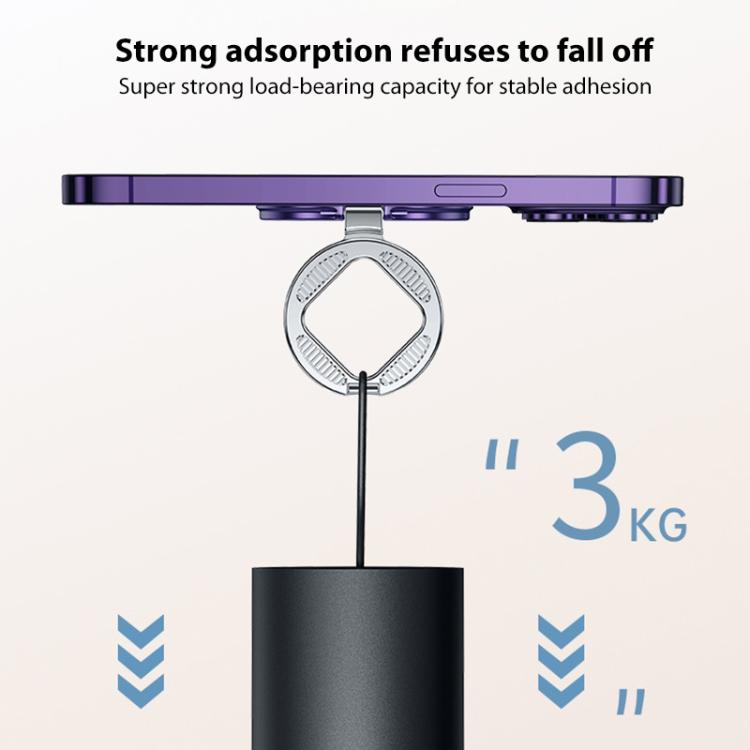 ZF040 Rotatable Folding MagSafe Magnetic Ring Buckle Holder(Silver) - Ring Holder by buy2fix | Online Shopping UK | buy2fix