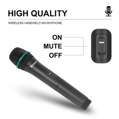 DEBRA AU-400 UHF Wireless Microphone System 4-in-1 for Performance Conference KTV, Model:4 Handheld Mic(UK Plug) - Microphone by DEBRA | Online Shopping UK | buy2fix