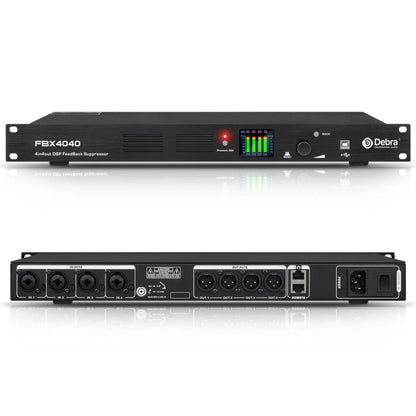 DEBRA FBX4040 DSP Feedback Suppressor Microphone Anti-howling Audio Processor(UK Plug) - Live Sound Effects Processors by DEBRA | Online Shopping UK | buy2fix