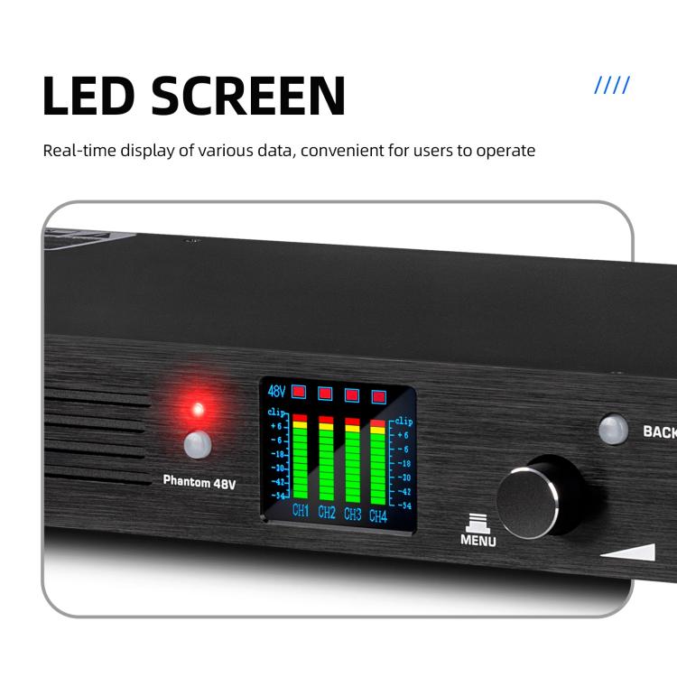 DEBRA FBX4040 DSP Feedback Suppressor Microphone Anti-howling Audio Processor(UK Plug) - Live Sound Effects Processors by DEBRA | Online Shopping UK | buy2fix