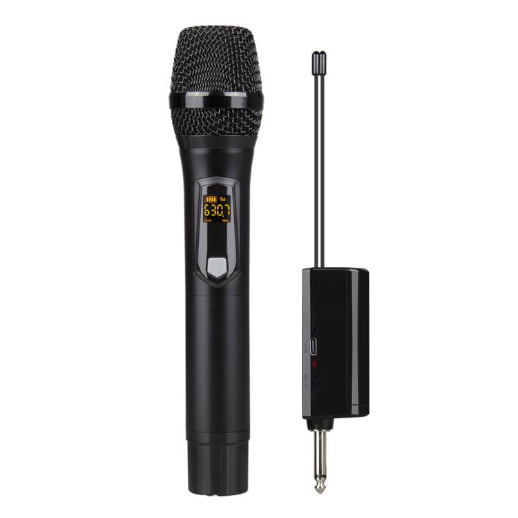 DEBRA A-25 UHF Wireless Rechargeable Microphone System for Stage KTV, Model:One Mic(Black) - Microphone by DEBRA | Online Shopping UK | buy2fix