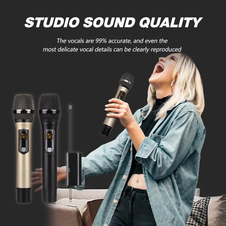 DEBRA A-25 UHF Wireless Rechargeable Microphone System for Stage KTV, Model:One Mic(Black) - Microphone by DEBRA | Online Shopping UK | buy2fix