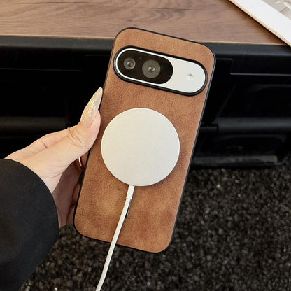 For Google Pixel 10 / 10 Pro Crazy Horse Texture MagSafe Phone Case(Red) - Google Cases by buy2fix | Online Shopping UK | buy2fix