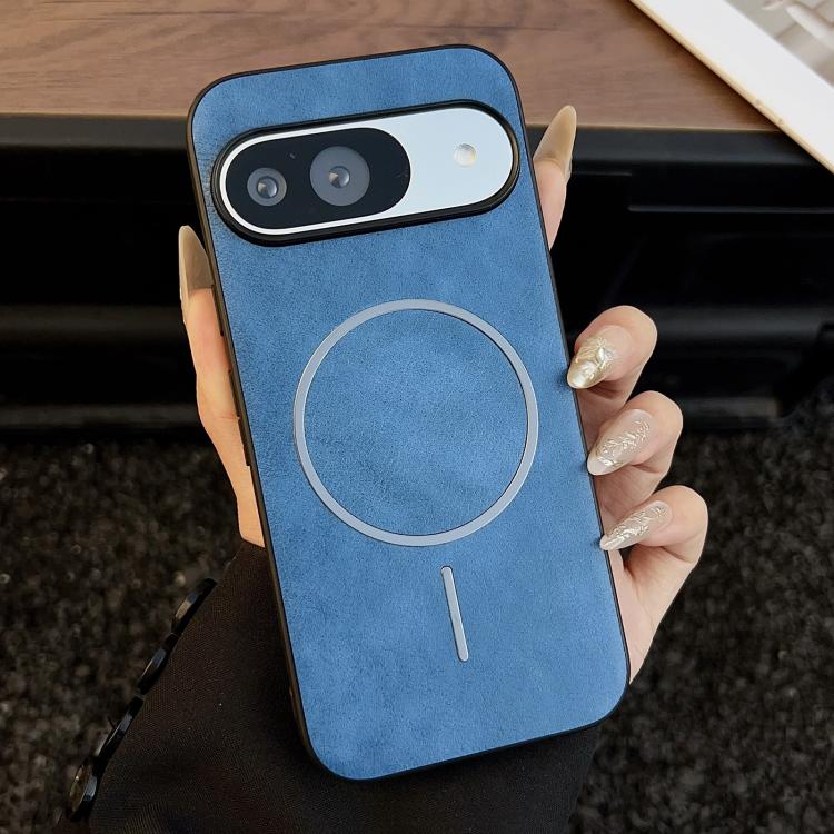 For Google Pixel 10 / 10 Pro Crazy Horse Texture MagSafe Phone Case(Blue) - Google Cases by buy2fix | Online Shopping UK | buy2fix