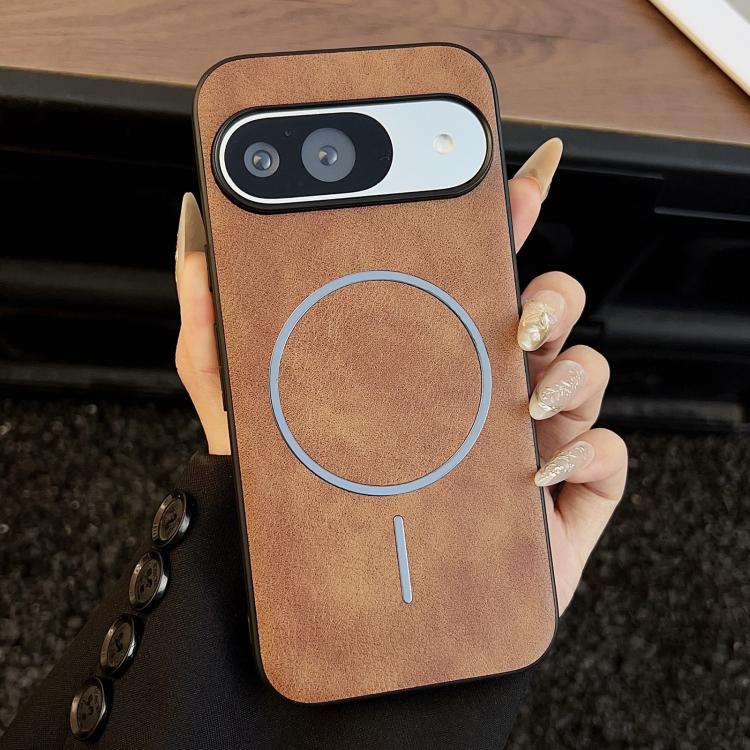 For Google Pixel 10 / 10 Pro Crazy Horse Texture MagSafe Phone Case(Brown) - Google Cases by buy2fix | Online Shopping UK | buy2fix