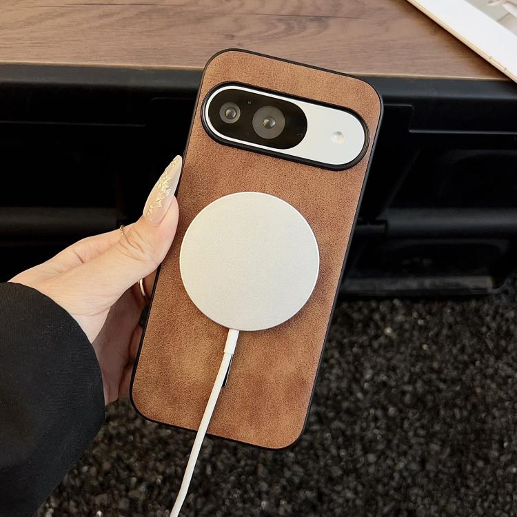 For Google Pixel 10 / 10 Pro Crazy Horse Texture MagSafe Phone Case(Brown) - Google Cases by buy2fix | Online Shopping UK | buy2fix