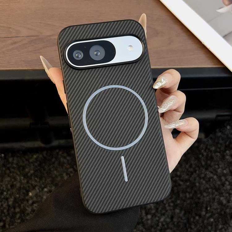 For Google Pixel 10 / 10 Pro Carbon Fiber Texture MagSafe Phone Case(Black) - Google Cases by buy2fix | Online Shopping UK | buy2fix