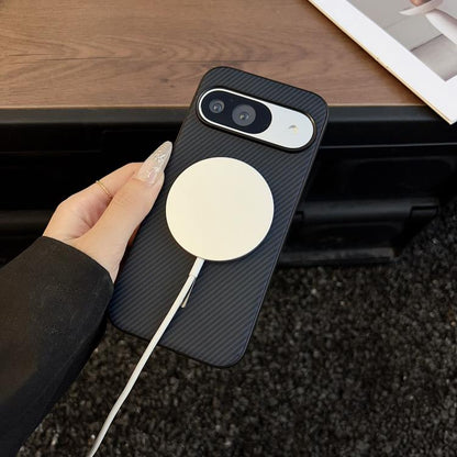 For Google Pixel 10 / 10 Pro Carbon Fiber Texture MagSafe Phone Case(Black) - Google Cases by buy2fix | Online Shopping UK | buy2fix