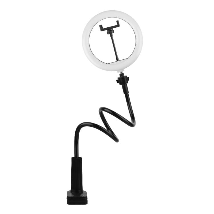 10 inch Striped Selfie Live Streaming Photography Lazy Stand LED Ring Fill Light Set(Black) - Ring Light by buy2fix | Online Shopping UK | buy2fix