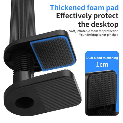 10 inch Striped Selfie Live Streaming Photography Lazy Stand LED Ring Fill Light Set(Black) - Ring Light by buy2fix | Online Shopping UK | buy2fix