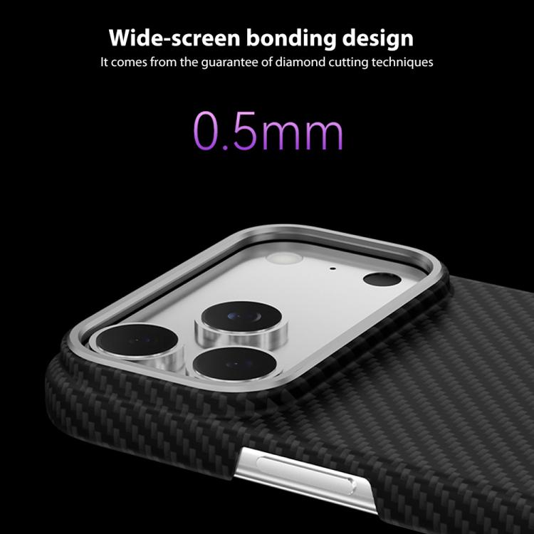 For iPhone 17 Pro Max 600D Fine Grain Series Carbon Fiber MagSafe Phone Case(Black) - iPhone 17 Pro Max Cases by buy2fix | Online Shopping UK | buy2fix