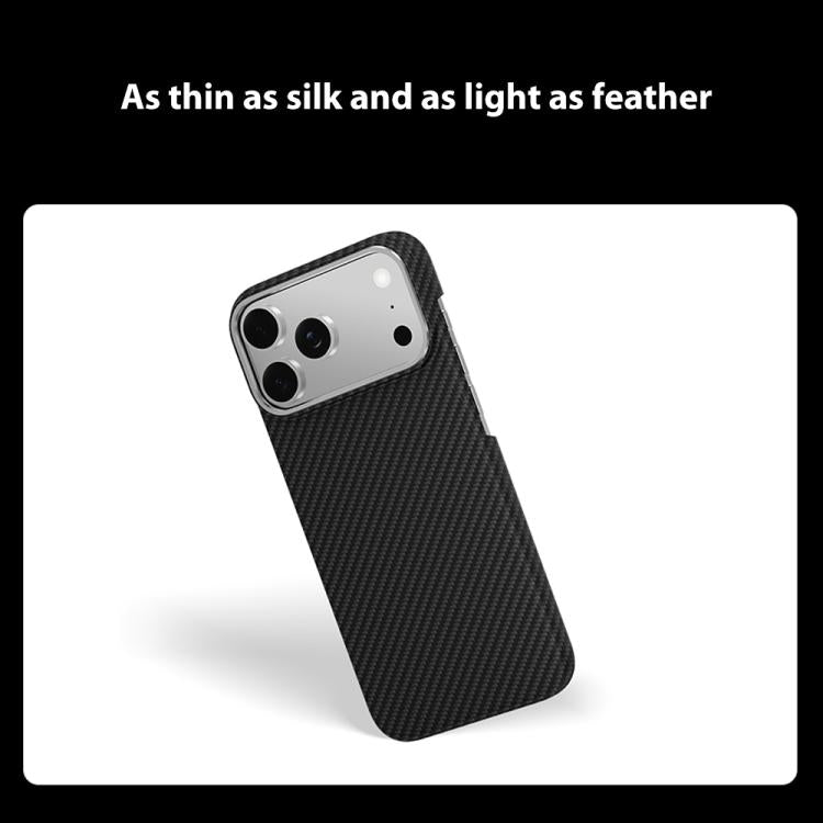 For iPhone 17 Pro Max 600D Fine Grain Series Carbon Fiber MagSafe Phone Case(Brown) - iPhone 17 Pro Max Cases by buy2fix | Online Shopping UK | buy2fix