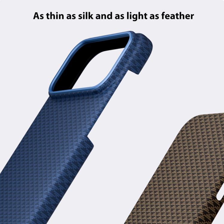For iPhone 17 Pro Max Metal Frame Nanofiber MagSafe Magnetic Phone Case(Gold) - iPhone 17 Pro Max Cases by buy2fix | Online Shopping UK | buy2fix