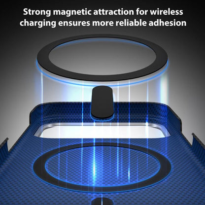 For iPhone 17 Pro Max Nanofiber MagSafe Magnetic Phone Case(Blue) - iPhone 17 Pro Max Cases by buy2fix | Online Shopping UK | buy2fix