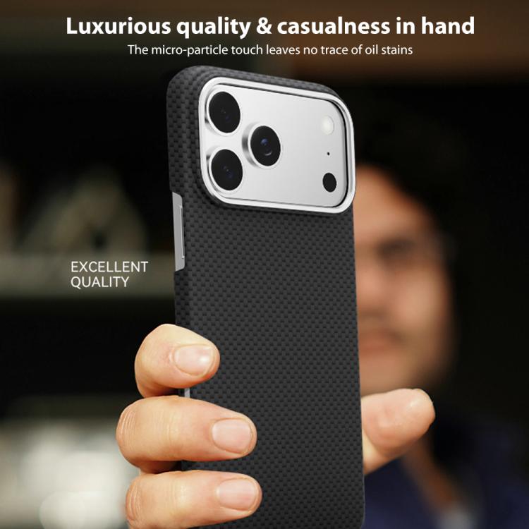 For iPhone 17 Pro Max Nanofiber MagSafe Magnetic Phone Case(Brown) - iPhone 17 Pro Max Cases by buy2fix | Online Shopping UK | buy2fix