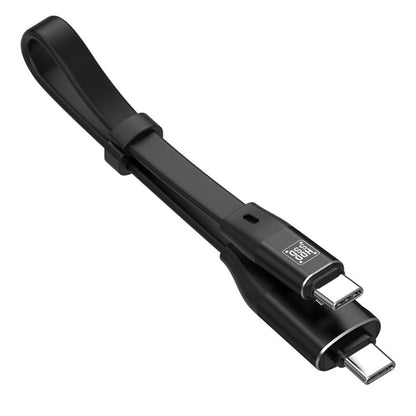 OTG Type-C to Type-C USB3.1 Gen2 High Speed Charging Cable with Card Reader, Length:20cm(Black) - Multifunctional Cable by buy2fix | Online Shopping UK | buy2fix