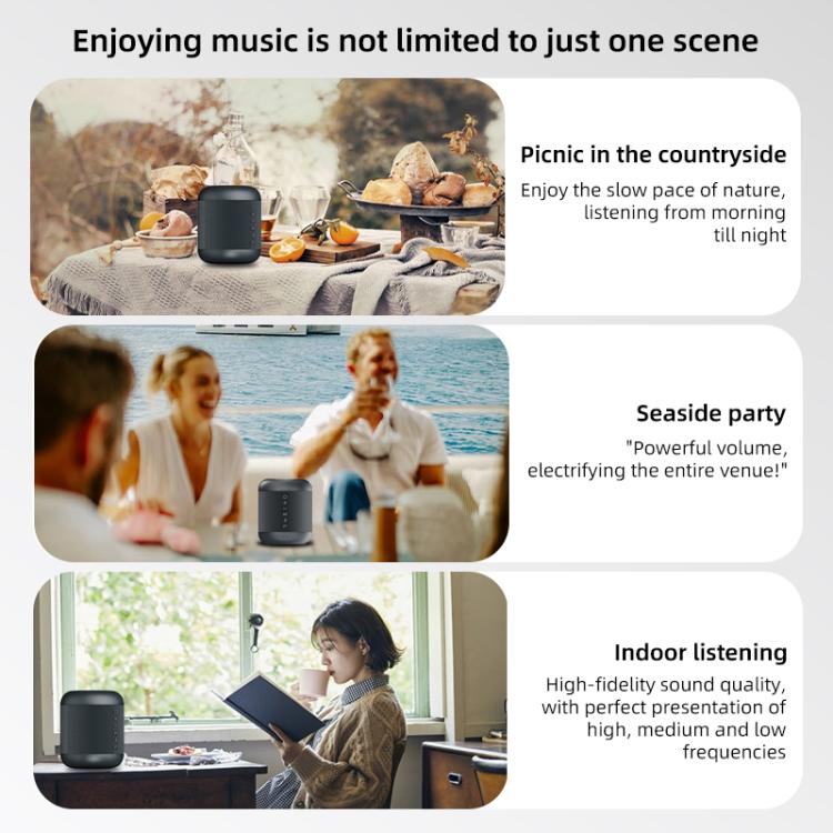 HB-01 5W Portable TWS Stereo Bluetooth 5.4 Speaker(Green) - Desktop Speaker by buy2fix | Online Shopping UK | buy2fix