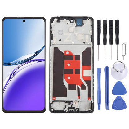 For OPPO Reno12 F 4G CPH2687 OLED LCD Screen Digitizer Full Assembly with Frame - LCD Screen by buy2fix | Online Shopping UK | buy2fix