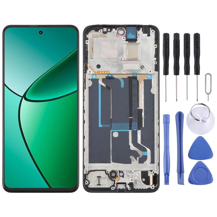 For Realme 12+ 5G RMX3867 OLED LCD Screen Digitizer Full Assembly with Frame - LCD Screen by buy2fix | Online Shopping UK | buy2fix