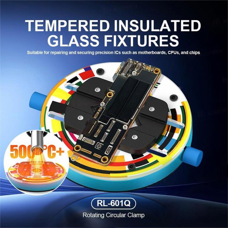 Relife RL-601Q Heat-Insulating Ring-Shaped Tempered Glass Motherboard Repair Fixture - Repair Fixture by RELIFE | Online Shopping UK | buy2fix