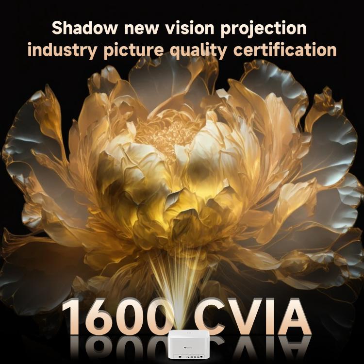 WOWOTO WWT-BL06E Android 9.0 4.45 inch LCD Display 1920x1080P 1000ANSI Smart Projector(EU Plug) - LED Projector by WOWOTO | Online Shopping UK | buy2fix