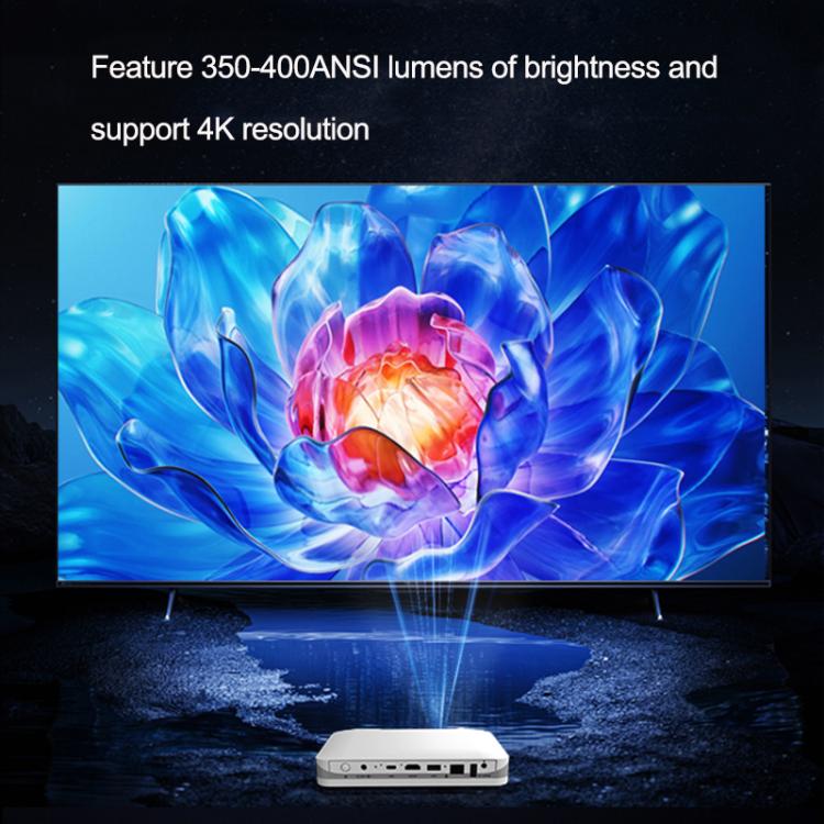 WOWOTO WWT-T10 Android 9.0 DLP 1920x1080P HD 350-400ANSI Smart Projector(UK Plug) - LED Projector by WOWOTO | Online Shopping UK | buy2fix