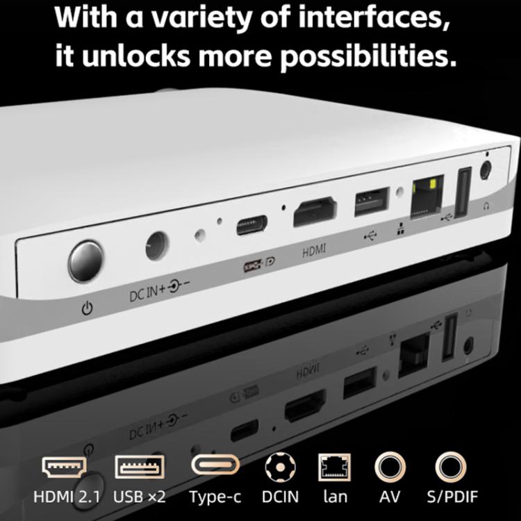 WOWOTO WWT-T10 Android 9.0 DLP 1920x1080P HD 350-400ANSI Smart Projector(EU Plug) - LED Projector by WOWOTO | Online Shopping UK | buy2fix