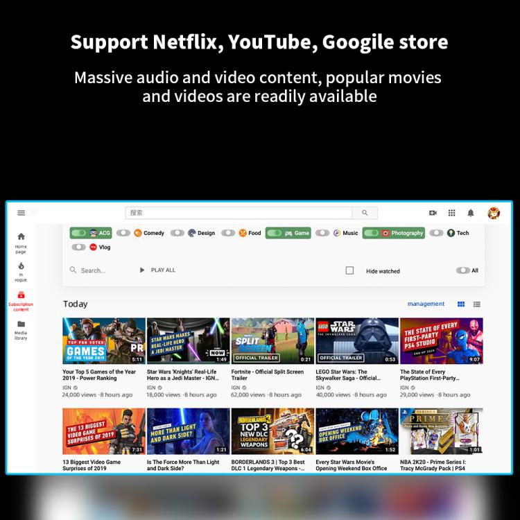 WOWOTO WWT-BL02E Android 9.0 LCD Display 1280x720P 150ANSI Smart Projector(EU Plug) - LED Projector by WOWOTO | Online Shopping UK | buy2fix