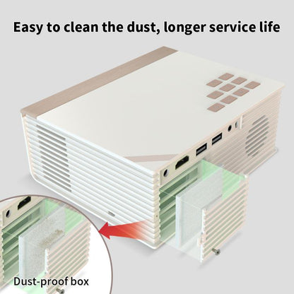 WOWOTO WWT-BL02E Android 9.0 LCD Display 1280x720P 150ANSI Smart Projector(UK Plug) - LED Projector by WOWOTO | Online Shopping UK | buy2fix