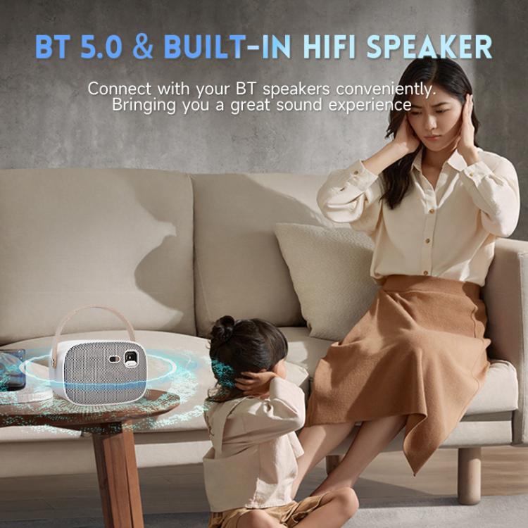 WOWOTO WWT-M8 Android 9 DLP 1920x1080P HD 300ANSI Smart Projector(US Plug) - LED Projector by WOWOTO | Online Shopping UK | buy2fix