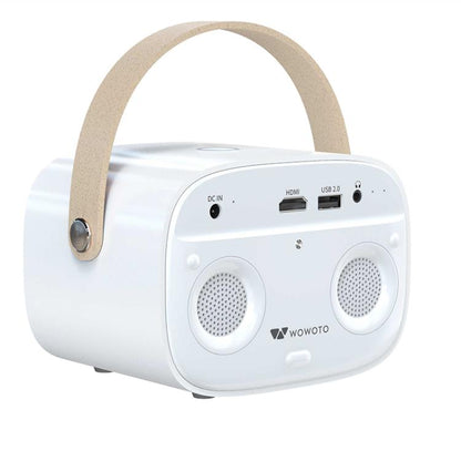 WOWOTO WWT-M8 Android 9 DLP 1920x1080P HD 300ANSI Smart Projector(UK Plug) - LED Projector by WOWOTO | Online Shopping UK | buy2fix