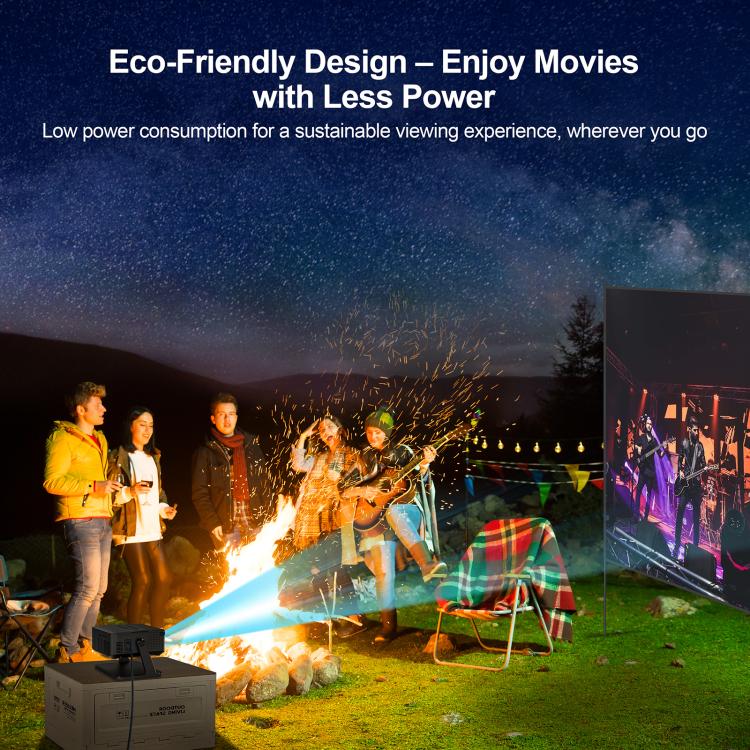 WOWOTO WWT-BL15 Android 11 LCD Display 720P 120ANSI Smart Projector(EU Plug) - LED Projector by WOWOTO | Online Shopping UK | buy2fix