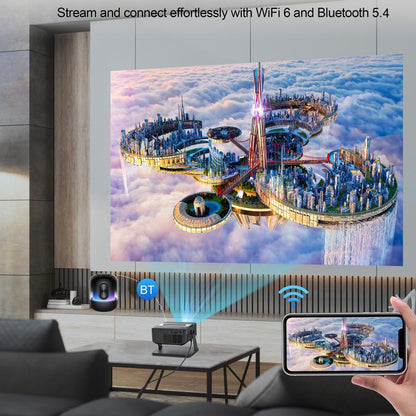 WOWOTO WWT-BL15 Android 11 LCD Display 720P 120ANSI Smart Projector(US Plug) - LED Projector by WOWOTO | Online Shopping UK | buy2fix