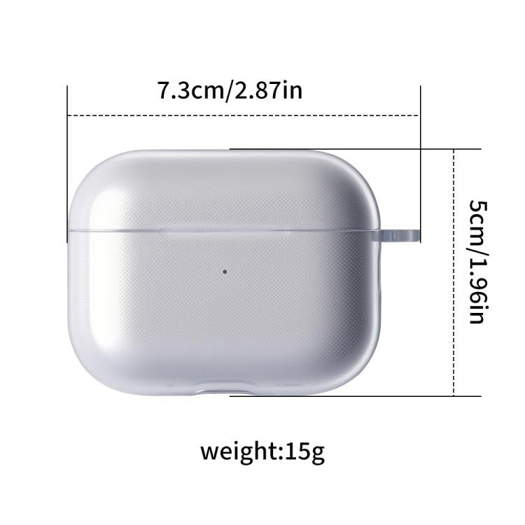 For AirPods Pro 3 Earphone Transparent TPU Protective Case - For AirPods Pro 3 by buy2fix | Online Shopping UK | buy2fix