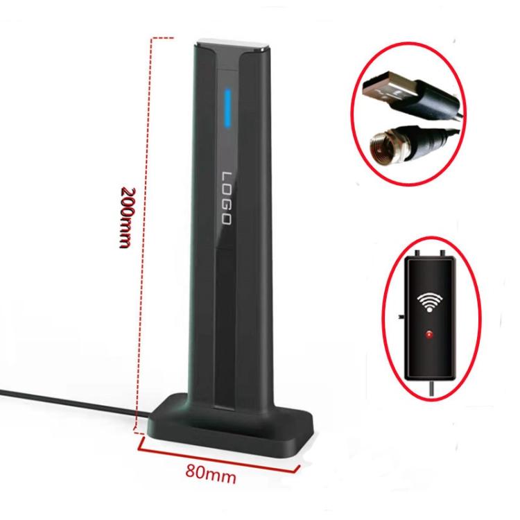 4K HD Digital TV Antenna ATSC Terrestrial Wave Antenna Receiver(Black) - DVB-T & Simulation Antenna by buy2fix | Online Shopping UK | buy2fix