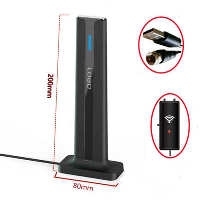 4K HD Digital TV Antenna ATSC Terrestrial Wave Antenna Receiver(Black) - DVB-T & Simulation Antenna by buy2fix | Online Shopping UK | buy2fix