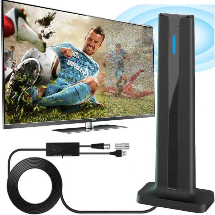 4K HD Digital TV Antenna ATSC Terrestrial Wave Antenna Receiver(Black) - DVB-T & Simulation Antenna by buy2fix | Online Shopping UK | buy2fix