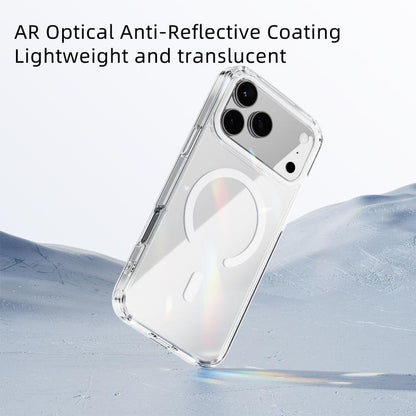 For iPhone Air ABEEL MagSafe Magnetic Color Ring Anti-scratch Transparent Phone Case(Pink) - iPhone Air Cases by buy2fix | Online Shopping UK | buy2fix
