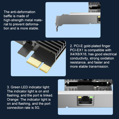 COMFAST CF-P50 Driver-free Gigabit Network Card Built-in PCI-E Ethernet LAN Adapter For Desktop Computers - Add-on Cards by COMFAST | Online Shopping UK | buy2fix