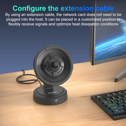 COMFAST CF-986BE Directional Network Card WiFi-7 Gaming 6500M Gigabit USB Network Adapter(Black) - USB Network Adapter by COMFAST | Online Shopping UK | buy2fix