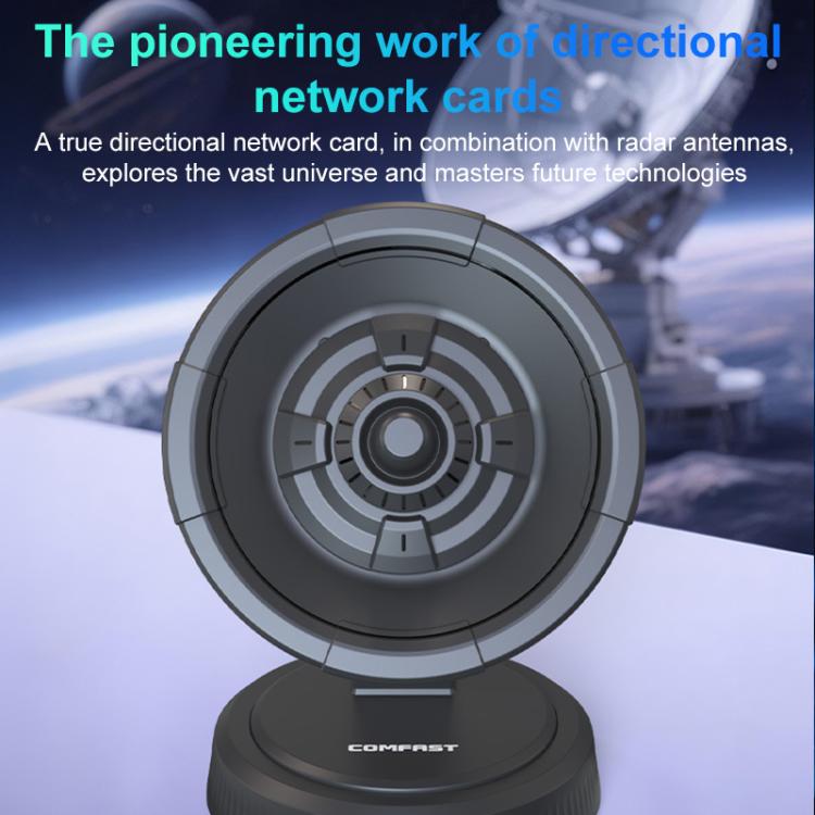 COMFAST CF-986BE Directional Network Card WiFi-7 Gaming 6500M Gigabit USB Network Adapter(Black) - USB Network Adapter by COMFAST | Online Shopping UK | buy2fix